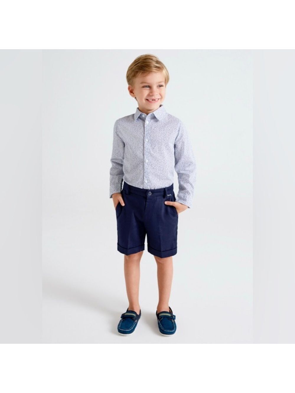 Size 7 Boys Mayoral Dark Blue Kids Shorts